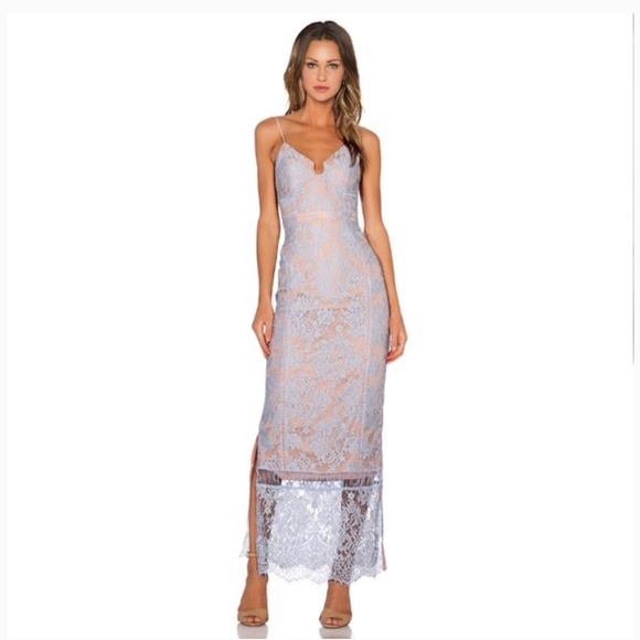 Stylestalker Blue Lace Fitted Gown - Small - Picture 7 of 7